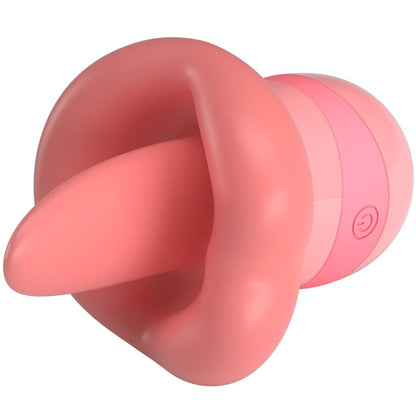 Stimolatore per clitoride Pretty Love Kylee con lingua, 10 vibrazioni, colore rosa, design nudo e compatto.