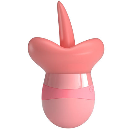 Stimolatore per clitoride Pretty Love Kylee con lingua, 10 vibrazioni, colore rosa, design nudo, ideale per piacere.