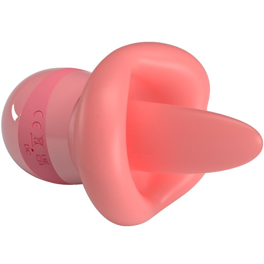 Stimolatore per clitoride Pretty Love Kylee con lingua, 10 vibrazioni, design rosa e nudo, elegante e potente.