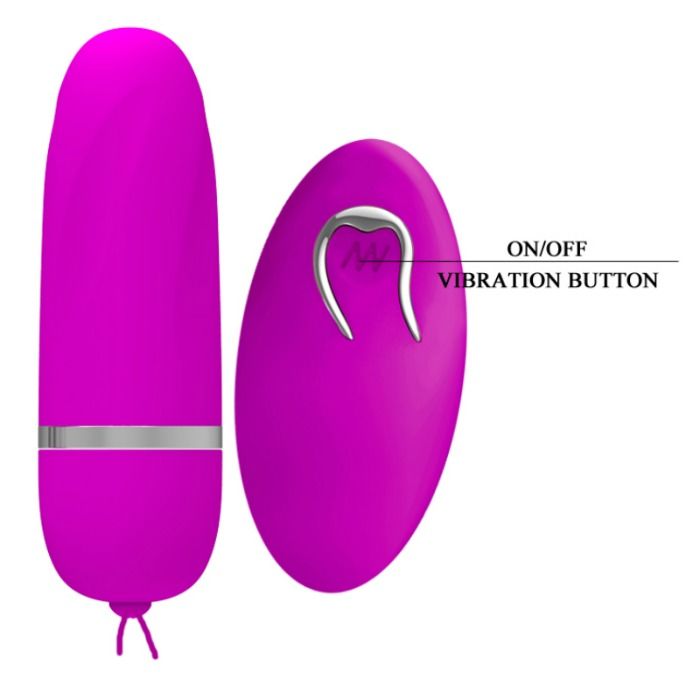 Uovo vibrante Pretty Love Debby con telecomando, design elegante e compatto, ideale per stimolazione e piacere personale.