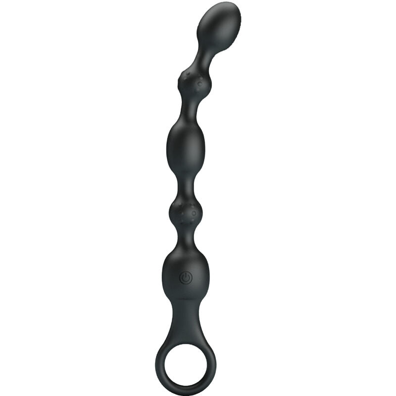 Balle anali PRETTY LOVE VAN con 10 vibrazioni in silicone, ricaricabili, design ergonomico e superficie liscia.