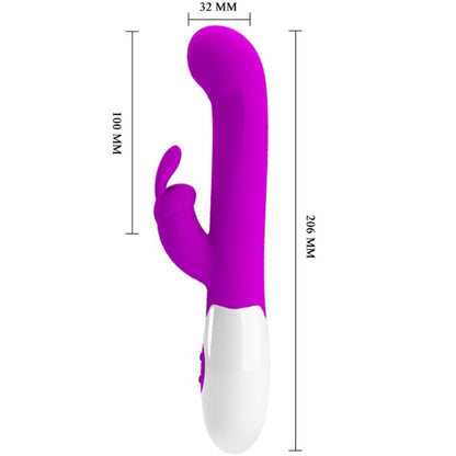 Vibratore Centaur coniglio viola di Pretty Love, con 30 modalità di vibrazione e design ergonomico.