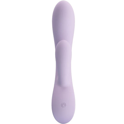 Vibratore coniglio viola PRETTY LOVE Rosolyn con 10 vibrazioni, dettaglio del dispositivo e design ergonomico.