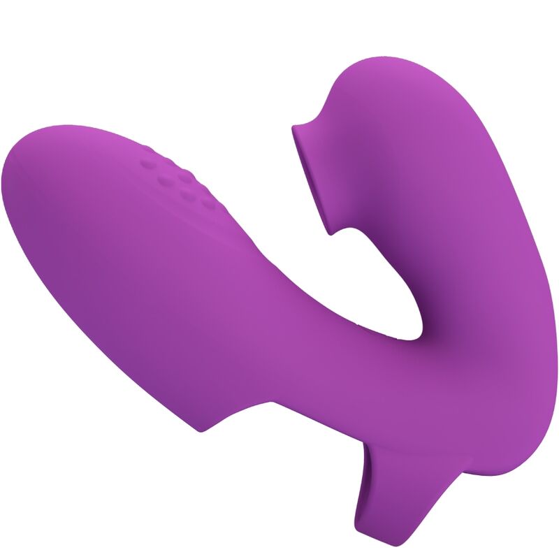 Vibratore da dita PRETTY LOVE Athena con stimolatore clitorideo viola, piccolo e facile da usare, ideale per la stimolazione personale.
