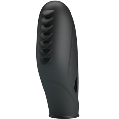 Vibratore da dito in silicone nero PRETTY LOVE Gilo, compatto e morbido, ideale per stimolazione precisa e confortevole.