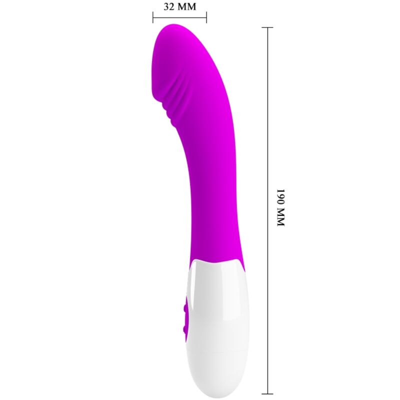 Vibratore Pretty Love Elementale viola con 30 modalità di vibrazione, design elegante e compatto, perfetto per il piacere personale.