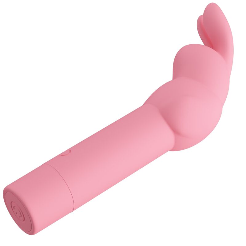 Vibratore in silicone Pretty Love Gerardo Rosa con forma di coniglio, design morbido e dettagli realistici, ideale per piacere personale