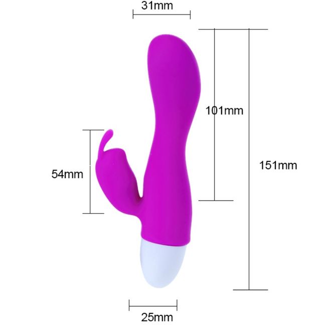 Vibratore Pretty Love Kyle con 30 modalità, design elegante e dettagli realistici per piacere e stimolazione.