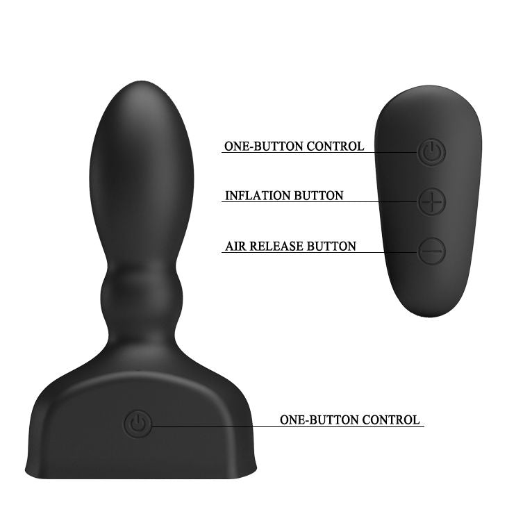 Vibratore prostatico e gonfiabile Pretty Love Marriel, design elegante, con controllo di volume e dettagli estetici.
