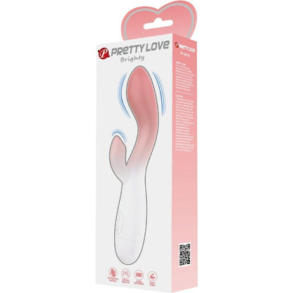 Vibratore Punto G luminoso e stimolatore clitorideo rosa di PRETTY LOVE con 30 vibrazioni, design elegante e funzionalità multiple.