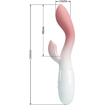 Vibratore Punto G luminoso e stimolatore clitorideo Pretty Love rosa con 30 vibrazioni, design elegante e funzionalità multiple.
