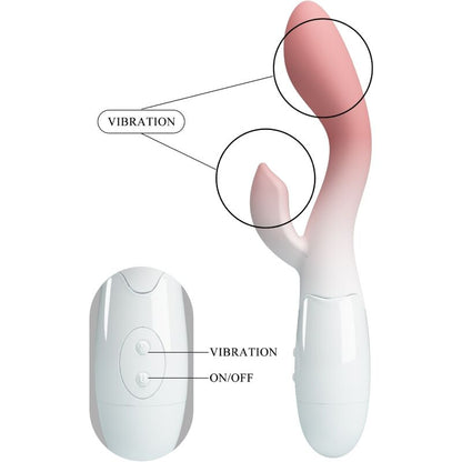 Vibratore Punto G luminoso e stimolatore clitorideo rosa di Pretty Love con 30 vibrazioni, design elegante e funzionalità avanzata.
