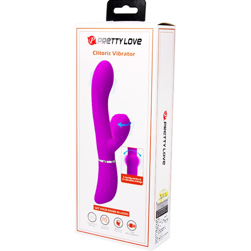Vibratore stimolante per il clitoride Pretty Love, dispositivo compatto con design ergonomico e superficie liscia.