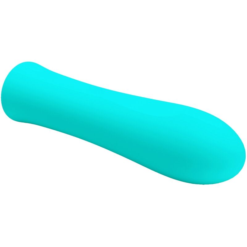 Vibratore verde acqua PRETTY LOVE ALFREDA SUPER POWER, marca PRETTY LOVE FLIRTATION, con design ergonomico e dettagli attraenti