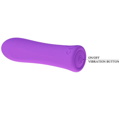 Vibratore super power Aqua Viola di Pretty Love Flirtation, design colorato e dettagliato, ideale per stimolazione e piacere personale.