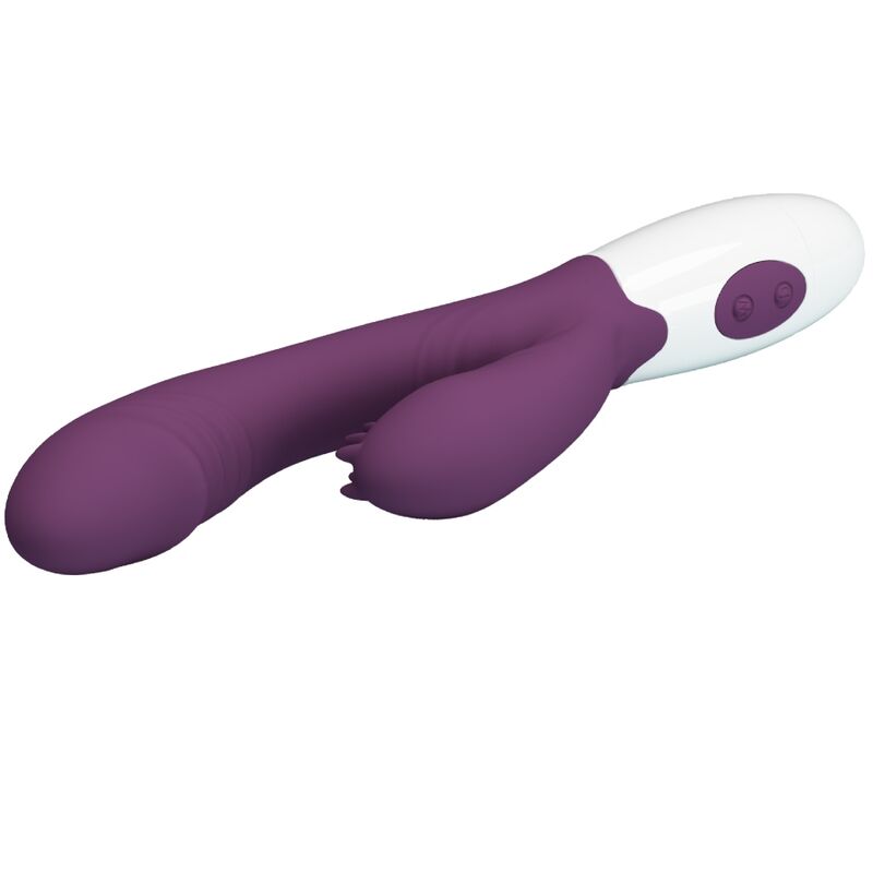 Vibratore rabbit e stimolatore Punto G viola della linea PRETTY LOVE FLIRTATION, design elegante e funzionale per il piacere.
