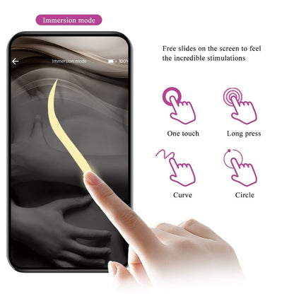 Vibratore G-spot ricaricabile Pretty Love Baird con 12 vibrazioni, controllato tramite app, colore lilla, marchio Pretty Love Flirtation.