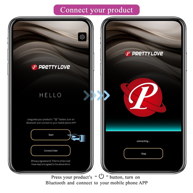 Vibrazione G-spot ricaricabile Pretty Love Baird con controllo tramite app, colore lilla, prodotto di marca Pretty Love Flirtation