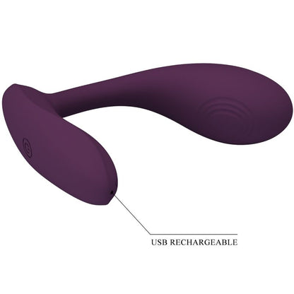 Vibrazione G-spot ricaricabile Pretty Love Baird con 12 modalità, controllo tramite app, colore lilla, marchio Pretty Love Flirtation