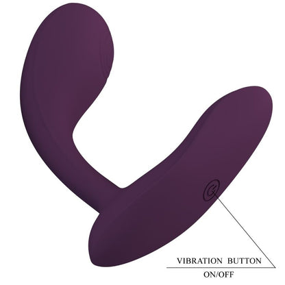 Vibrazione G-spot ricaricabile PRETTY LOVE Baird con app, colore lilla, design elegante e funzione di 12 modalità di vibrazione.
