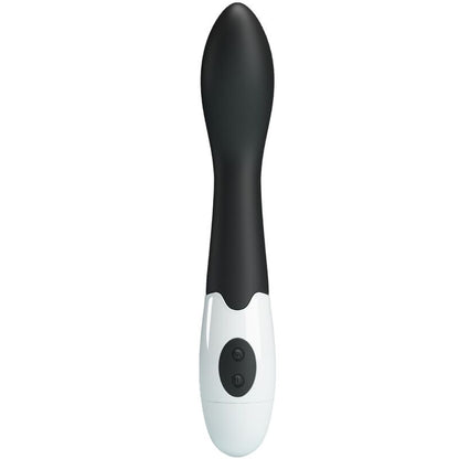 Vibratore G-spot PRETTY LOVE BISHOP nero, 30 modalità di vibrazione, design ergonomico e morbido in silicone, marca PRETTY LOVE.