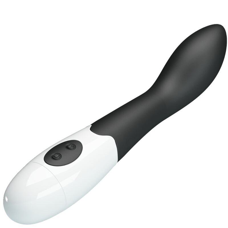 Vibratore G-Spot PRETTY LOVE BISHOP nero con 30 modalità, design elegante e discreto, marchio PRETTY LOVE FLIRTATION.