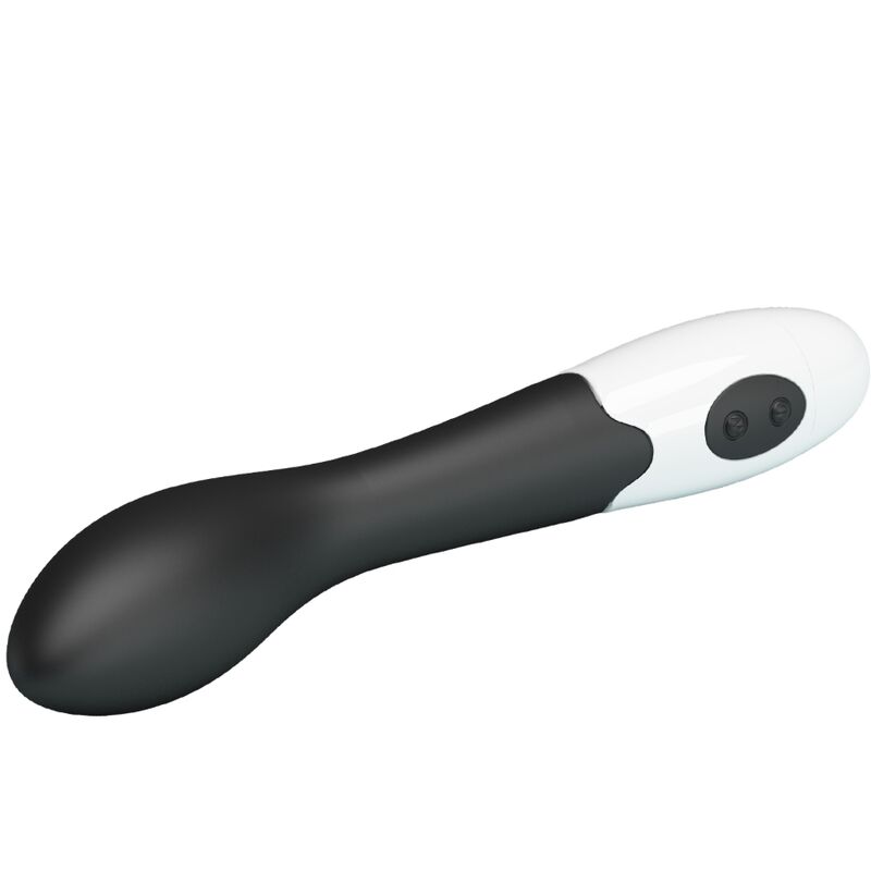 Vibratore G-spot nero Pretty Love Bishop con 30 modalità, design elegante e texture liscia, per stimolazione intensa.