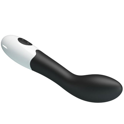 Vibratore G-spot Pretty Love Bishop nero con 30 modalità, design elegante e ergonomico, marchio Pretty Love Flirtation.
