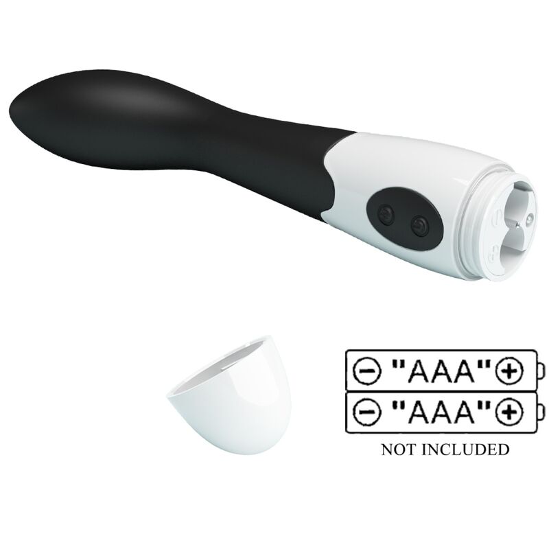 Vibratore G-spot PRETTY LOVE BISHOP nero con 30 modalità, design elegante e ergonomico per stimolazione intensa