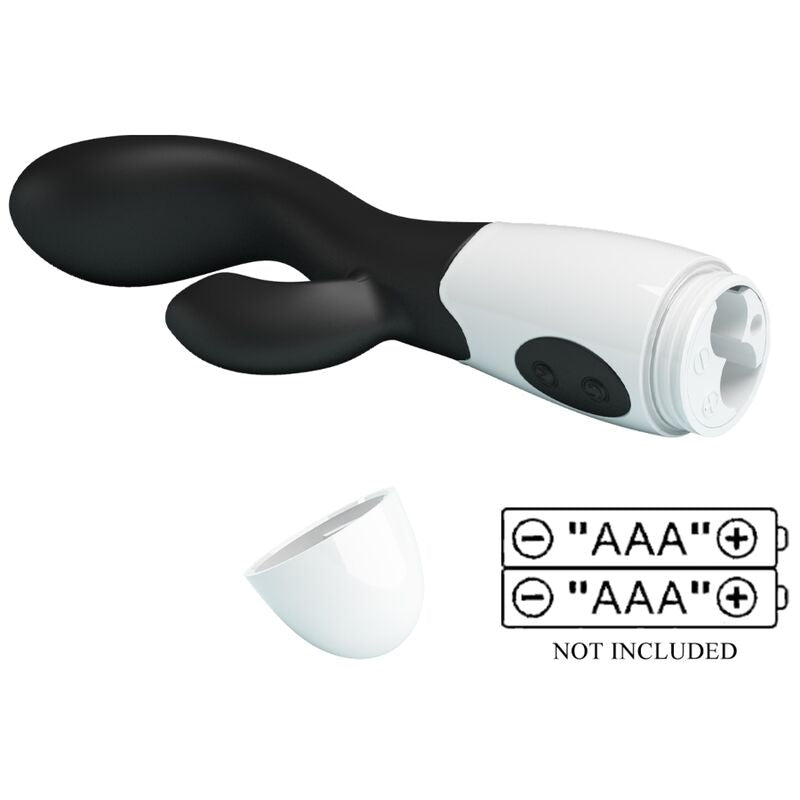 Vibratore G-Spot nero Pretty Love Brighty della linea Flirtation, design elegante e ergonomico per stimolazione mirata.