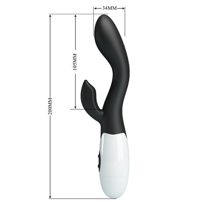 Vibratore G-spot nero PRETTY LOVE Brighty di PRETTY LOVE FLIRTATION, design elegante e stimolante, visibile in primo piano.