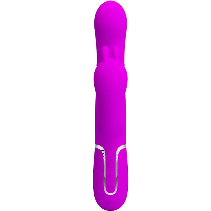 Vibratore femminile PRETTY LOVE Cammy 4 in 1 rosa, con diverse funzioni e design elegante, prodotto della linea Flirtation.