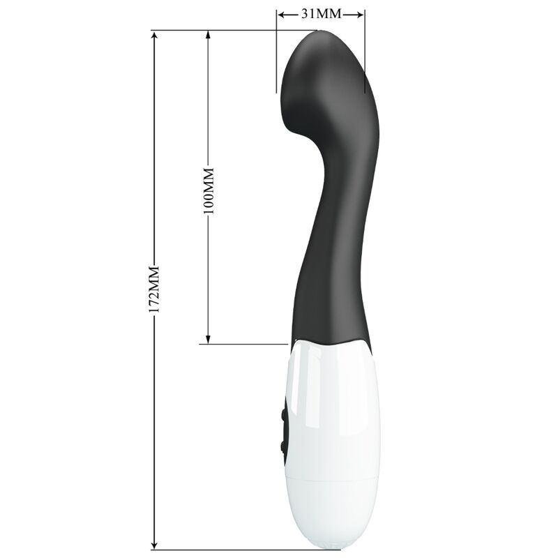 Vibratore G-Spot PRETTY LOVE Charles nero con 30 modalità, prodotto da PRETTY LOVE FLIRTATION, in dettaglio.