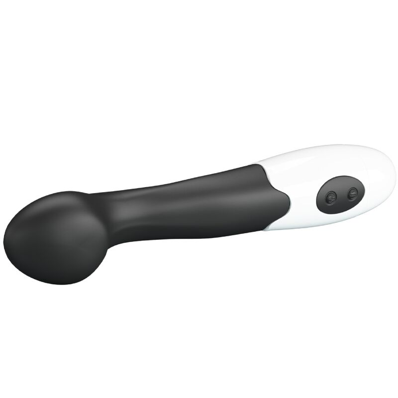 Vibratore G-spot Pretty Love Charles nero con 30 modalità, design elegante e morbido, ideale per stimolazione sensuale.