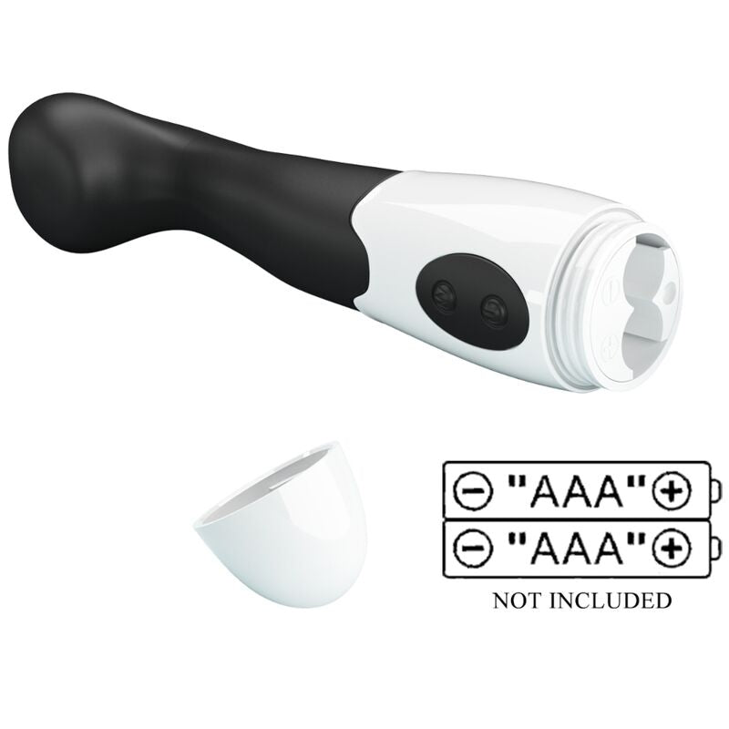 Vibratore G-Spot Pretty Love Charles nero con 30 modalità, design elegante e morbido per stimolazione intensa.