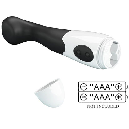 Vibratore G-Spot Pretty Love Charles nero con 30 modalità, design elegante e morbido per stimolazione intensa.