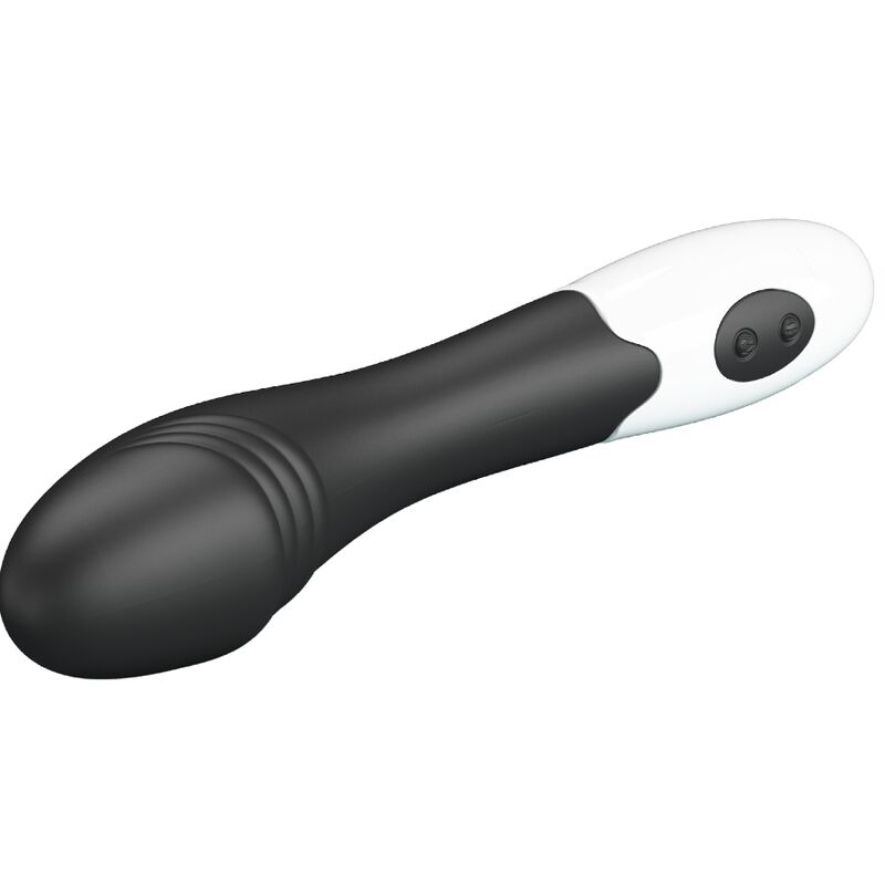 Vibratore G-spot Pretty Love Flirtation Elemental nero con 30 modalità di vibrazione, design ergonomico e discreto.