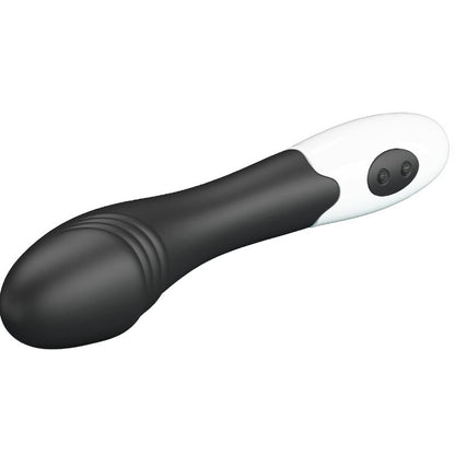 Vibratore G-spot Pretty Love Flirtation Elemental nero con 30 modalità di vibrazione, design ergonomico e discreto.