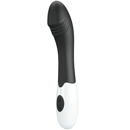 Vibratore G-spot Pretty Love Elemental nero con 30 modalità, design elegante e ergonomico, marchio Pretty Love Flirtation.
