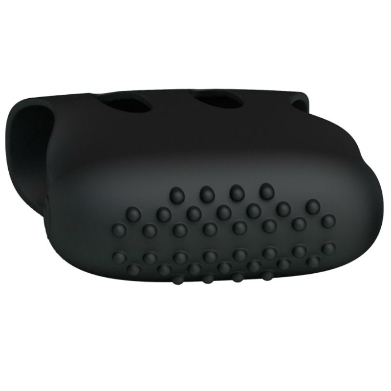 Vibratore nero Pretty Love Flirtation Ditale Steward, dispositivo di stimolazione con design elegante e tecnologia vibrante.