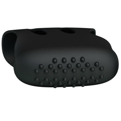 Vibratore nero Pretty Love Flirtation Ditale Steward, dispositivo di stimolazione con design elegante e tecnologia vibrante.