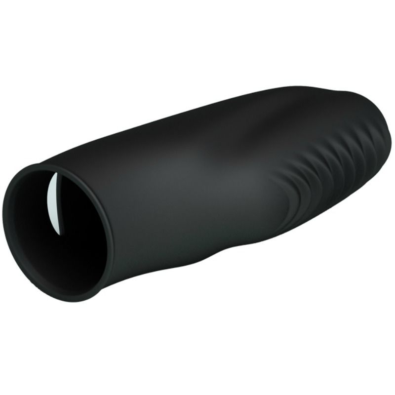 Vibratore a dita PRETTY LOVE FLIRTATION Stanford nero, design compatto e versatile per stimolazione precisa.