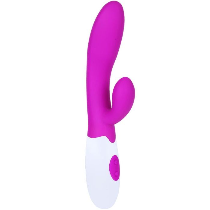 Vibratore alvis di PRETTY LOVE FLIRTATION con stimolatore del clitoride, design elegante e morbido in colori vivaci.