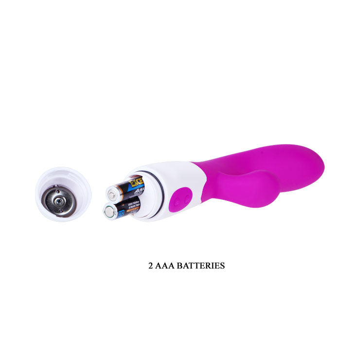 Vibratore alvis di PRETTY LOVE FLIRTATION con stimolatore del clitoride, design ergonomico e dettagli morbidi, in evidenza nell'immagine.