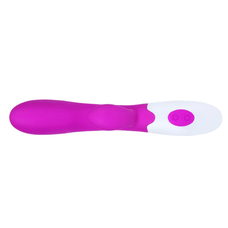 Vibratore alvis della linea PRETTY LOVE FLIRTATION con stimolatore clitoride, design elegante e dettagli morbidi.