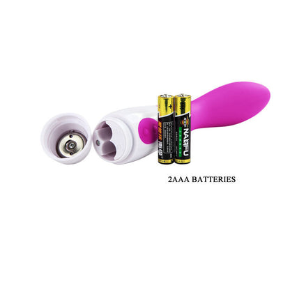 Vibratore Bishop Pretty Love Flirtation, design elegante e ergonomico, in silicone rosa, visibile in primo piano.