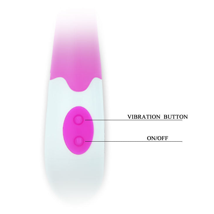 Vibratore Bishop Pretty Love Flirtation con design elegante e morbido, ideale per stimolazione e piacere personale, in colori neutri.