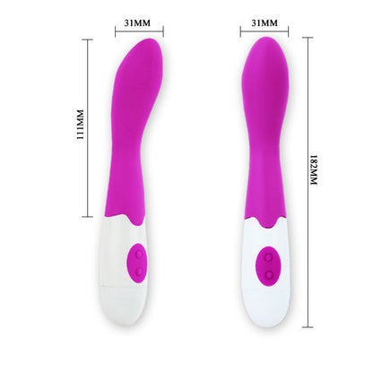 Vibratore Bishop PRETTY LOVE FLIRTATION in silicone rosa con design ergonomico e dettagli eleganti per piacere.