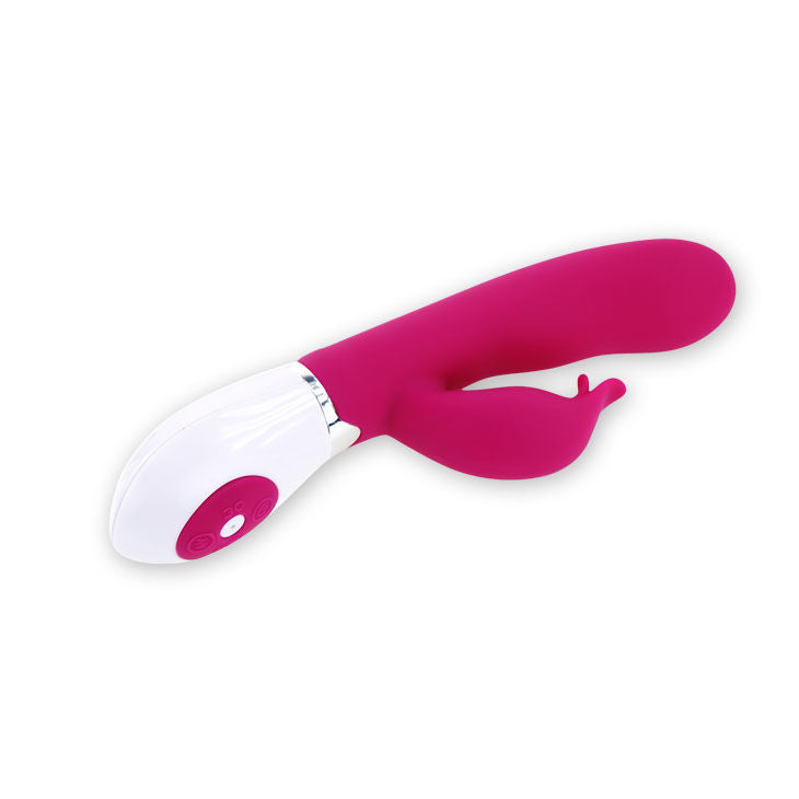 Vibratore con stimolatore Felix di Pretty Love Flirtation, design ergonomico e dettagli realistici per piacere e stimolazione.