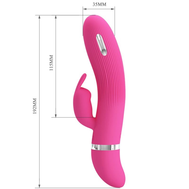 Vibratore elettrico Pretty Love Flirtation con stimolatore elettroshock, design elegante e funzionale, in materiali morbidi e sicuri